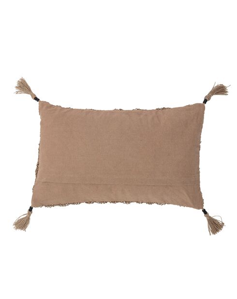 Coussin Lione marron - L.50xW.30 cm