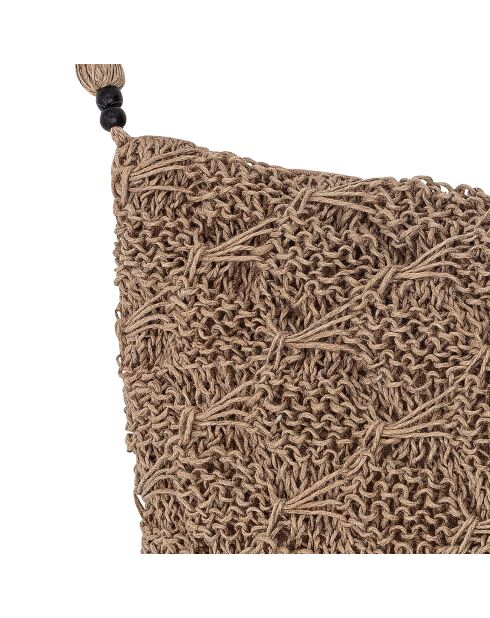 Coussin Lione marron - L.50xW.30 cm