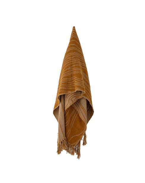 Plaid Ginna marron - L.160xW.130 cm
