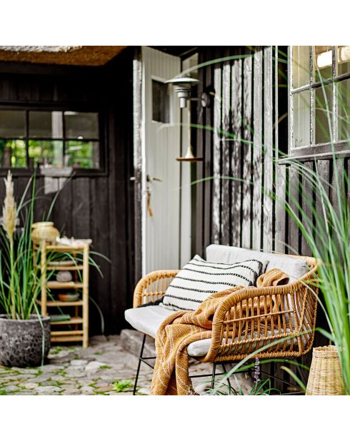 Plaid Ginna marron - L.160xW.130 cm