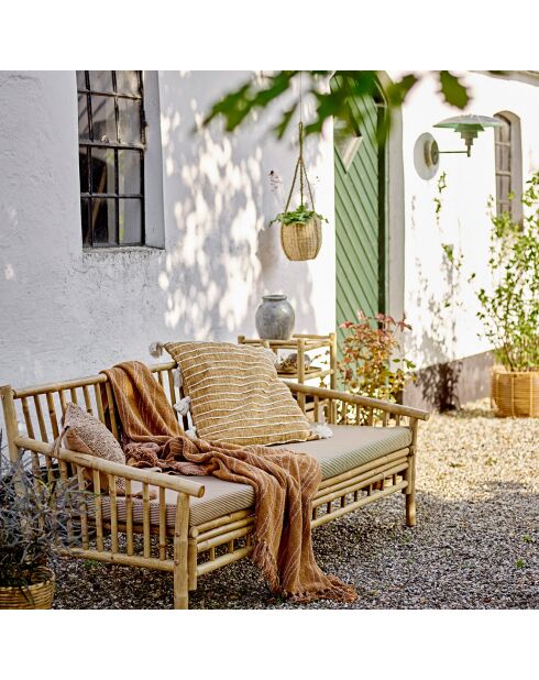 Plaid Ginna marron - L.160xW.130 cm