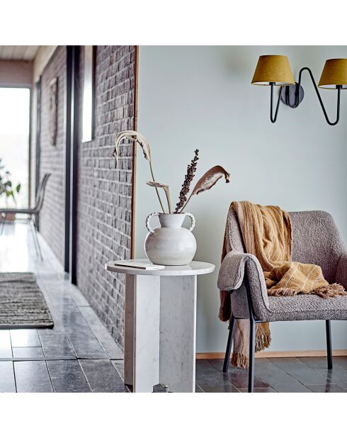 Plaid Ginna marron - L.160xW.130 cm