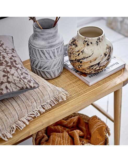 Plaid Ginna marron - L.160xW.130 cm