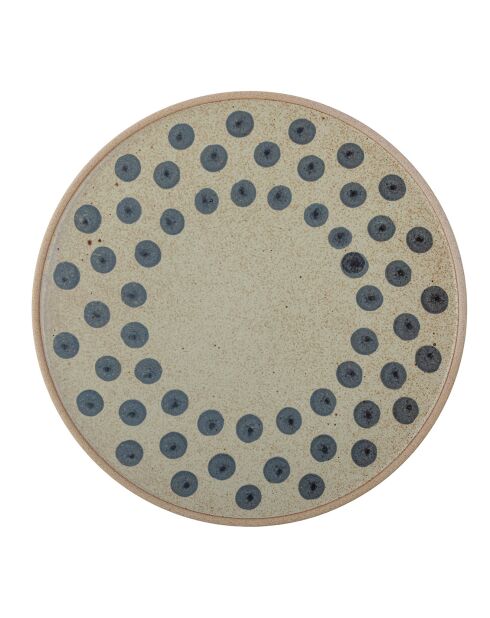 6 piatti Tinni blu - D.28,5xH.2,5 cm