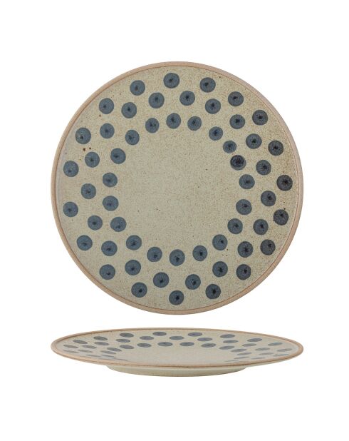 6 piatti Tinni blu - D.28,5xH.2,5 cm