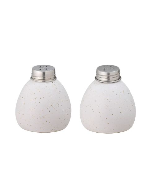 Set de sal y pimienta blanca Carmelo - 2 piezas