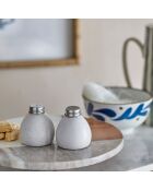 Set de sal y pimienta blanca Carmelo - 2 piezas