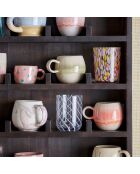 2 Mugs Safie roses - D.9.5xH.7.5 cm