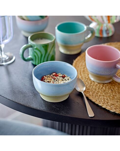 2 Mugs Safie verts - D.9.5xH.7.5 cm