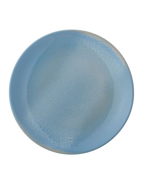 6 blaue Safie-Teller - D.15xH.2 cm