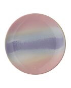 6 rosafarbene Safie-Teller - D.15xH.2 cm