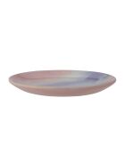 6 rosafarbene Safie-Teller - D.15xH.2 cm
