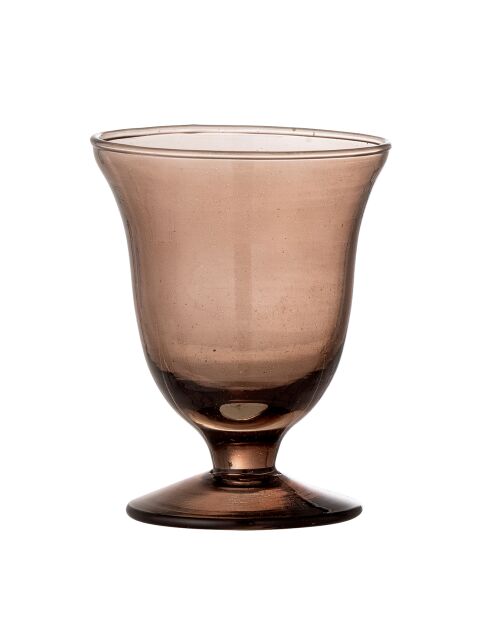 6 Verres à vin Florentine marron - D.8xH.10 cm