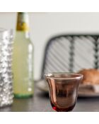 6 Verres à vin Florentine marron - D.8xH.10 cm