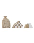 3 Vases déco en terracotta Nezha nature