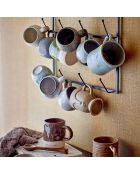 4 Mugs Reanna marron - D.9xH.10 cm