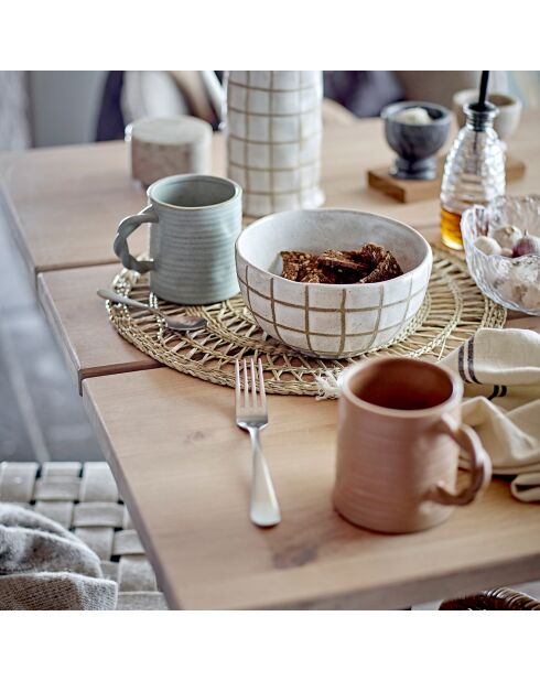 4 Mugs Reanna marron - D.9xH.10 cm
