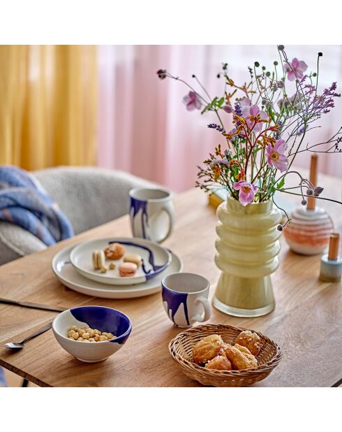 Tasse Okayama bleue - D.7.5xH.9.5 cm