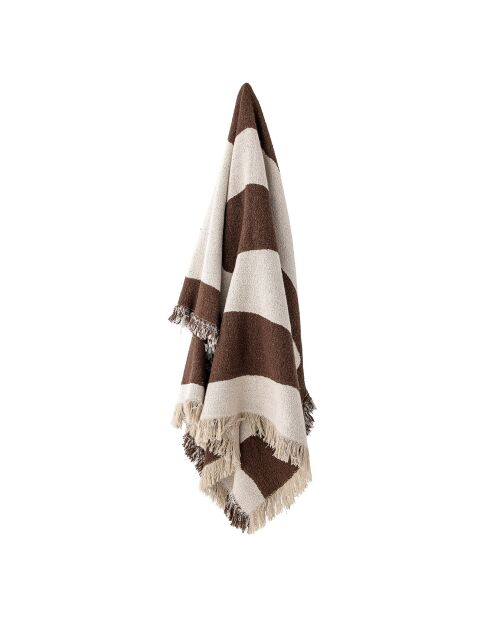 Plaid Bilston marron - L.160xW.130 cm