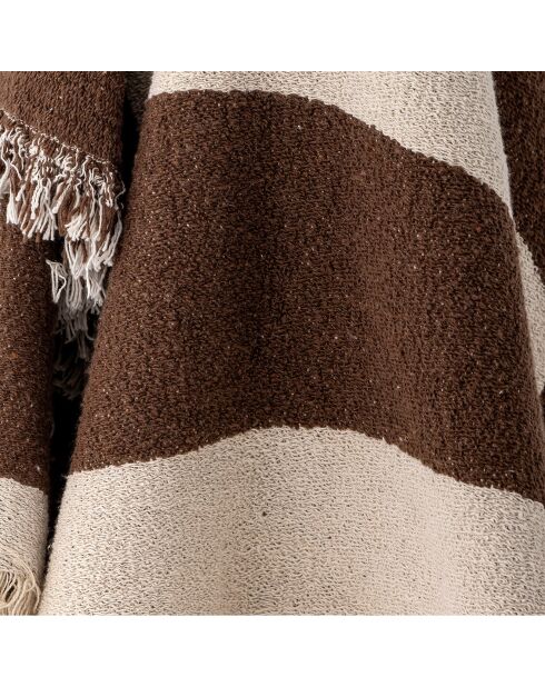 Plaid Bilston marron - L.160xW.130 cm