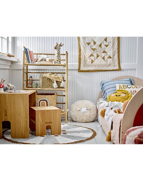 Lexi natürliches Kissen - L.60xW.40 cm