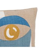 Coussin Ditte bleu - L.45xW.45 cm