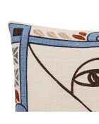 Coussin Rudaur bleu - L.45xW.45 cm