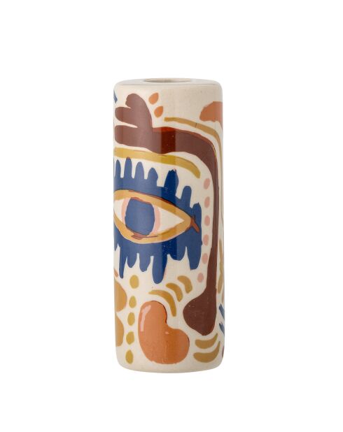 Bougeoir Horus orange - D.5xH.13 cm