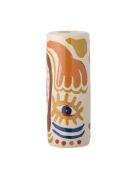 Bougeoir Horus orange - D.5xH.13 cm