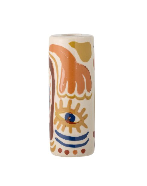 Bougeoir Horus orange - D.5xH.13 cm