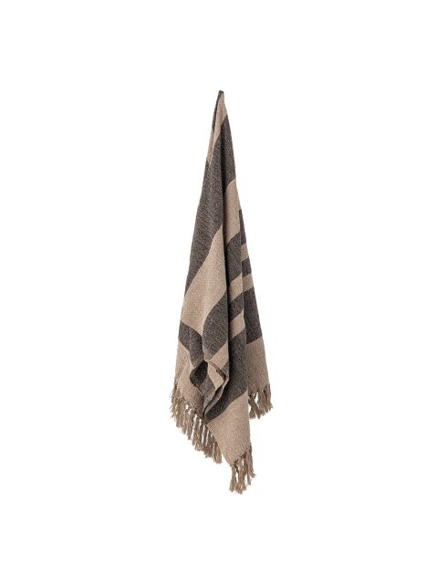 Plaid Temi noir - L.160xW.130 cm