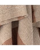 Plaid Temi marron - L.160xW.130 cm