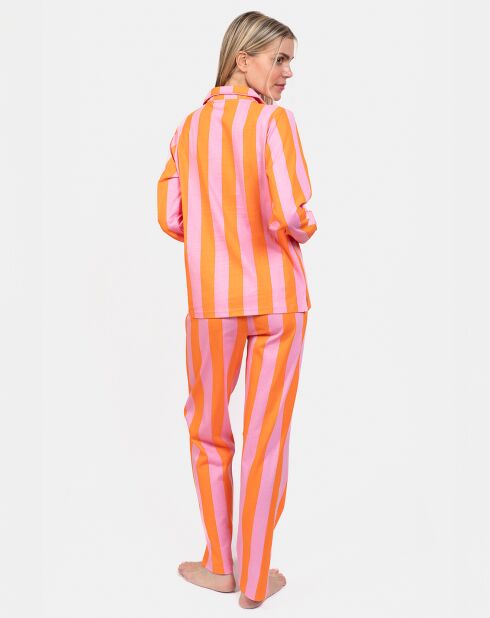 Pyjama long Sylvie orange