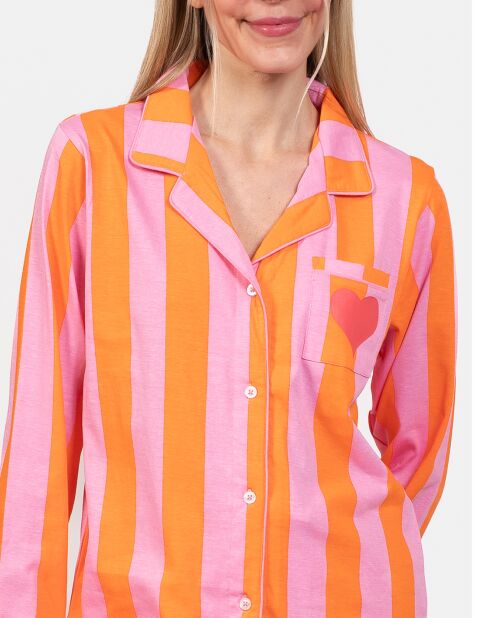 Pyjama long Sylvie orange