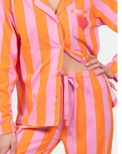 Pyjama long Sylvie orange