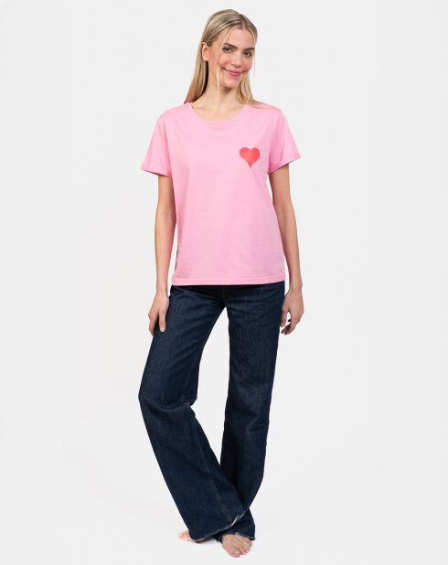 Haut de pyjama Ursula rose