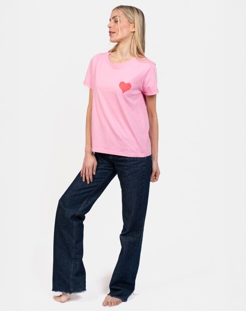 Haut de pyjama Ursula rose