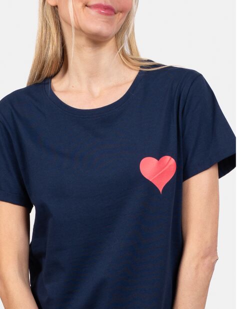 Haut de pyjama Ursula bleu marine