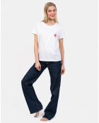 Haut de pyjama Ursula blanc