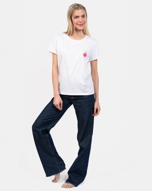 Haut de pyjama Ursula blanc