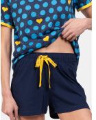 Pyjama court Chantelle bleu marine