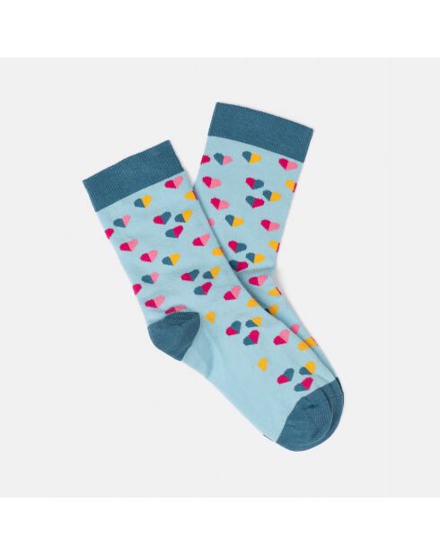 Chaussettes Cassandra bleu lagon