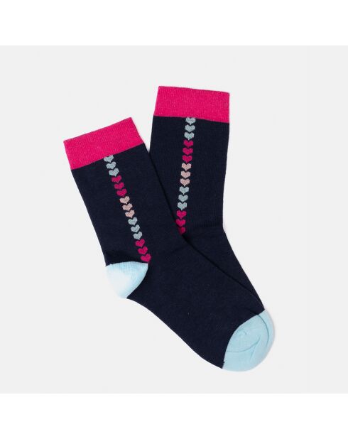 Chaussettes Justine bleu marine