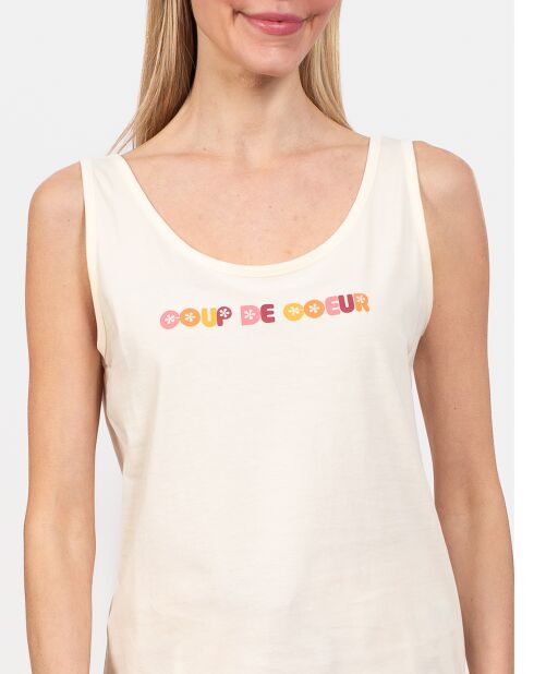 Pyjama court Laure jaune