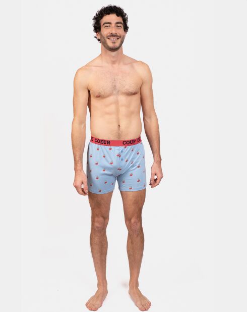 Boxer Damien bleu ciel