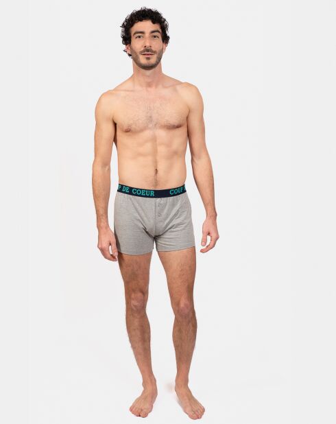 Boxer Jean gris
