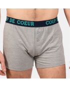 Boxer Jean gris