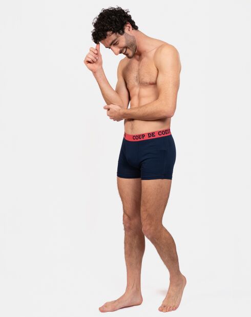 Boxer Mike bleu marine