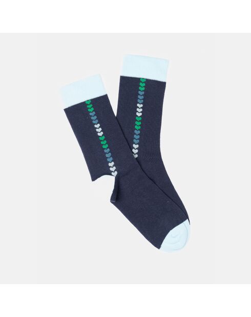 Chaussettes Max bleu marine