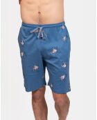 Pyjama court Justin rose/jean